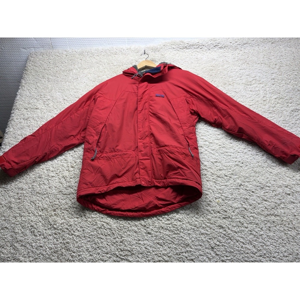 VINTAGE Patagoina Jacket Men's Small Red Inferno Coat Hiking Outdoors